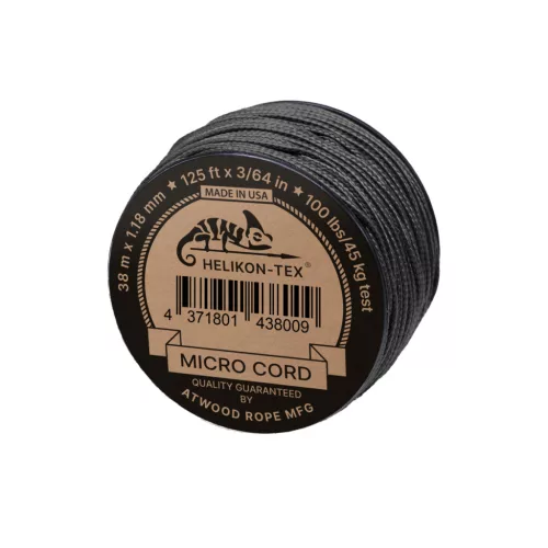 Helikon-Tex Micro Cord (125ft) - Black