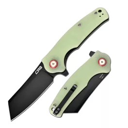 CJRB Crag - Glow In the Dark - Black/Green G10