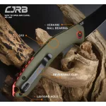 CJRB Gobi - Black/Green G10