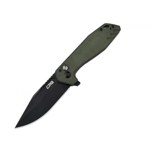 CJRB Riff - Black/Green Micarta