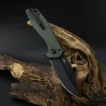 CJRB Riff - Black/Green Micarta