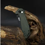 CJRB Riff - Black/Green Micarta