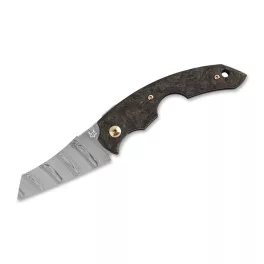 Fox Knives Virtus Dark Matter Gold CF Damascus 