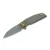 Fox Knives Metamorphosis Wharncliffe Brass/Micarta Green