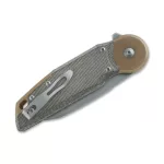 Fox Knives Metamorphosis Wharncliffe Brass/Micarta Green