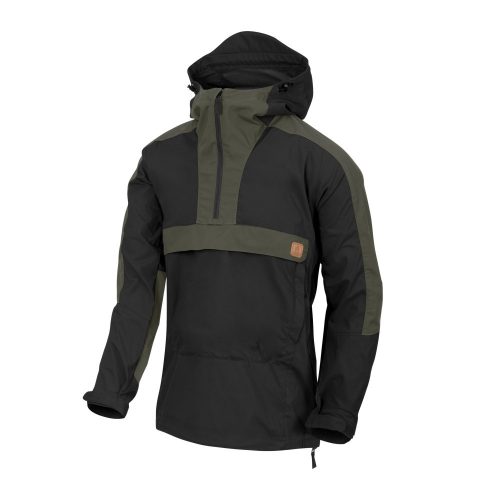 Helikon-Tex Woodsman Anorak Kabát - Black/Taiga Green  