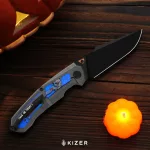 Kizer Feweed XL Halloween Limited Edition - Titanium & GID G10