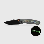 Kizer Feweed XL Halloween Limited Edition - Titanium & GID G10