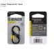 Nite Ize SlideLock 2 Black - rozsdamentes karabiner