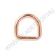 Paracord D-ring Rose Gold 20 x 4 mm