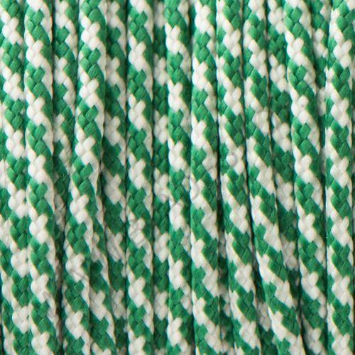 Kelly Green & White Spiral - 425 Paracord Type II.