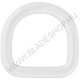 Paracord D-ring White 20 x 4 mm