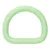 Paracord D-Ring Green Silicone 20 x 4 mm