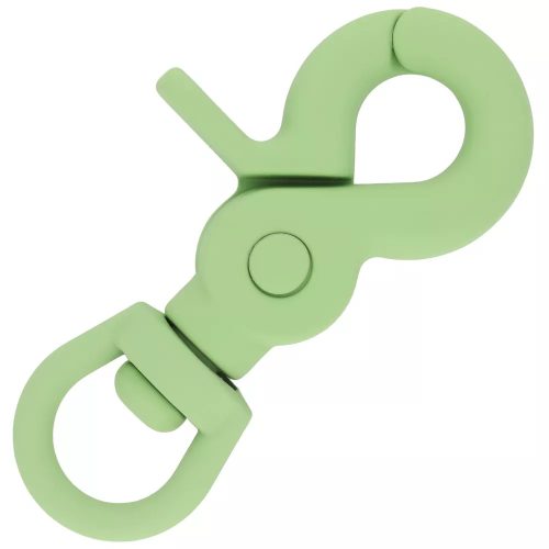 Paracord Swivel eye Green Silicone Clip Carabiner 60 mm