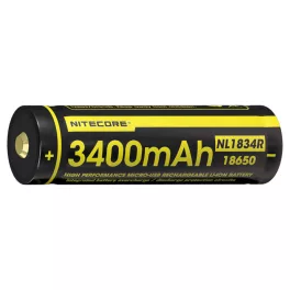 Nitecore 18650 3,7V 3400mAh USB-s akkumulátor