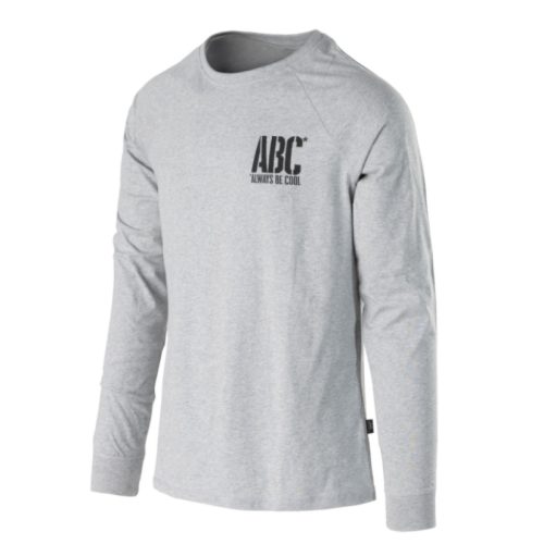 Helikon-Tex T-shirt Long Sleeve - ABC Always Be Cool - Mid Grey Melange