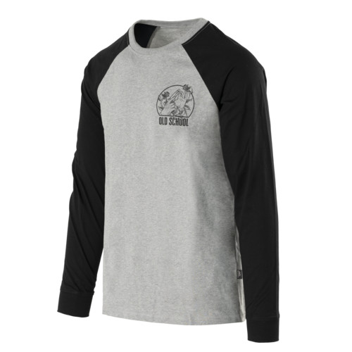 Helikon-Tex T-shirt Long Sleeve - Old Shcool - Mid Grey Melange