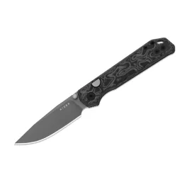 Kizer Begleiter 2.9 Black & White Vortex Pattern Micarta