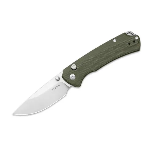 Kizer T1 BD Nitro V Green Micarta