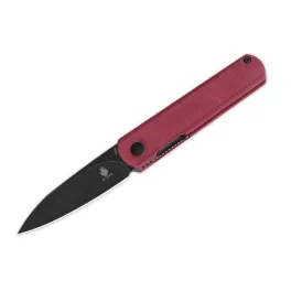 Kizer Feist Denim Micarta Red