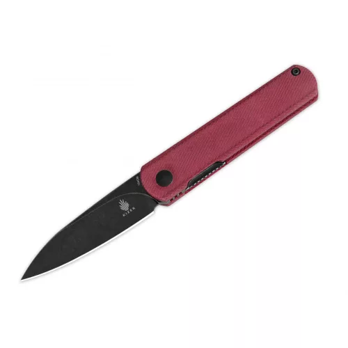 Kizer Feist Denim Micarta Red