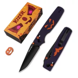 Kizer Original 2 Drop Point - G10 Halloween Limited