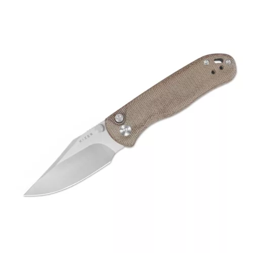 Kizer Drop Bear 2 Nitro-V Tan Micarta