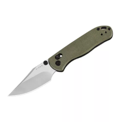 Kizer Drop Bear 2 Nitro-V Green Micarta