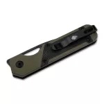 Kizer Mini Militaw G10 Green Micarta Black