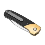 Kizer Gavel Brass/Micarta Black