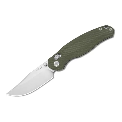 Kizer Phoca CC AEB-L Green Micarta