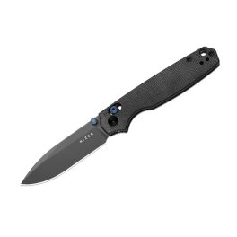 Kizer Pokiman CD AEB-L Black Micarta Grey Stonewash