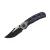 Kizer Pioneer Bowie - Titanium Blue Canyon Richlite