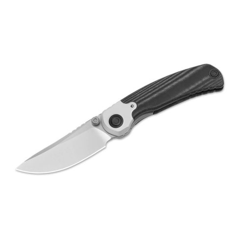 Kizer Pioneer Drop Point - Aluminium Black Micarta