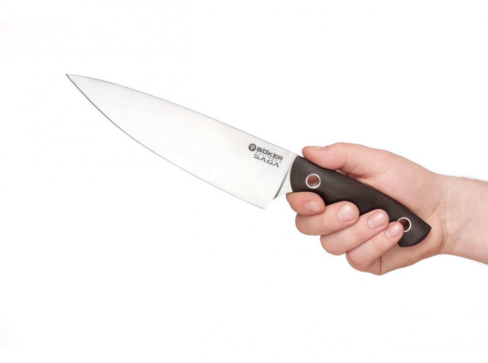 Böker Saga Chef&#039;s Knife G10 Satin