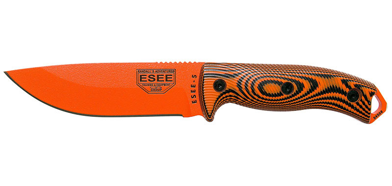 ESEE Model 5 - 3D Handle - Orange - Orange/Black